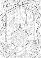 Doodle Coloring Christmas Pages sketch template