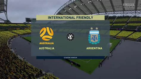 fifa  australia  argentina international friendly prediction youtube