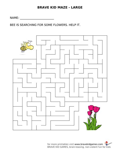 de bij en de bloem puzzle games  kids mazes  kids maze worksheet worksheets preschool