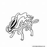 Coloring Pokemon Pages Suicune Ex Getdrawings Printable sketch template