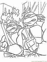 Ninja Turtles Coloring Pages Printable Turtle Color Sheets Cartoons sketch template