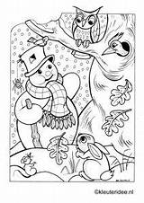 Coloring Winter Pages Christmas Colouring Kleuteridee Drawing Colors Drawings Nl Snowman Doodles Printables Painting Color Book источник sketch template