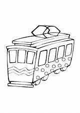 Trolley Toy Coloring sketch template