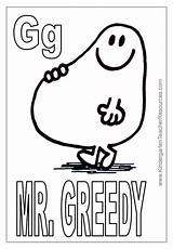 Mr Coloring Pages Greedy Men Grumpy Template sketch template