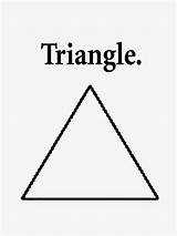 Triangle Printable Coloring Pages Worksheets Shapes Worksheet Preschoolers Kindergarten Shape Drawing Template Colouring Color Kids Words Outlines Simple Oval Tracing sketch template