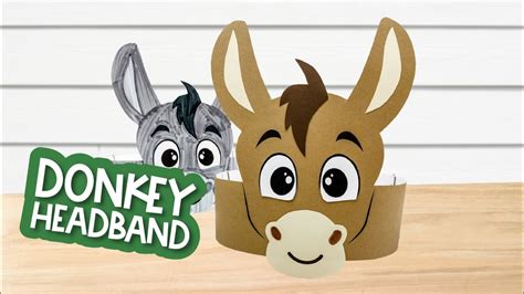 donkey headband craft  kids youtube