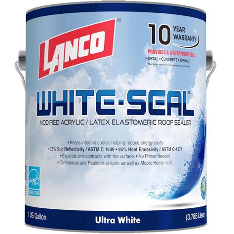 seal metal roof coating  gallon rv home mobile protect waterproof paint white  ebay