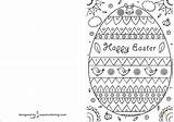Easter Card Coloring Happy Colour Pages Templates Cards Printable Kids Maker Report Printables Crafts Drawing Worksheets Supercoloring Easy Choose Board sketch template