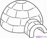 Igloo Drawing Coloriage Draw Pages Coloring Kids Dessin Et Step Colouring Imprimer Esquimau Un Animaux Drawings Polaires Sketch Popular Des sketch template