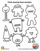Monster Drawing Kids Coloring Printable Activities Mash Printables Pages Monsters Halloween Sheets Preschool Sheet Games Color Worksheets Crafts Activity Step sketch template