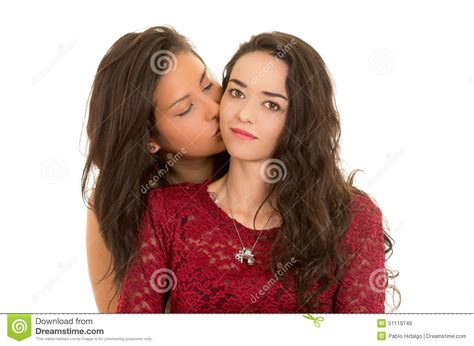 portrait of beautiful lesbian couple in love stock image image 51119749