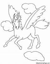 Pegasus Coloring sketch template