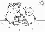 Peppa Daddy Pigs Disegni sketch template