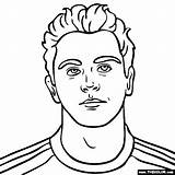 Football Coloring Pages Wilson Russell Xavi sketch template