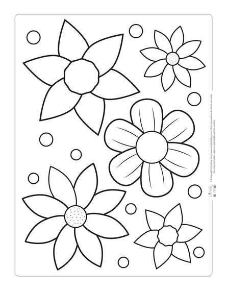 flowers coloring page  easter coloring pages spring coloring pages