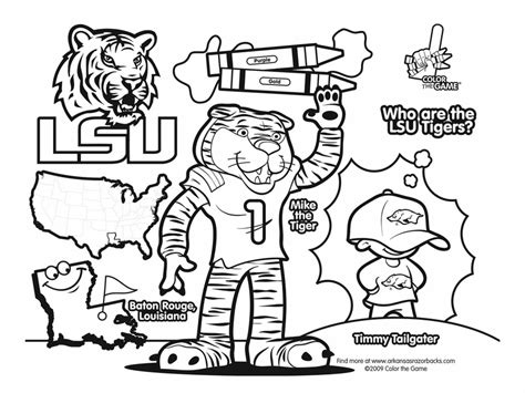 lsu tigers coloring pages coloring home