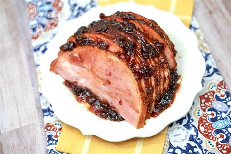 easy cranberry ham glaze recipe traditional christmas dinner idea