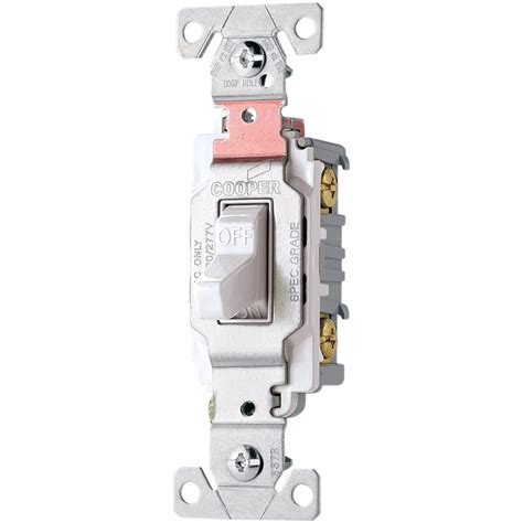 shop cooper wiring devices  amp white double pole light switch