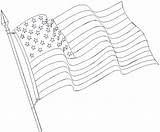 Coloring Flag American Color Gif sketch template