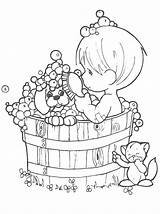 Precious Moments Coloring Pages Printable Color Baby Kids Colouring sketch template