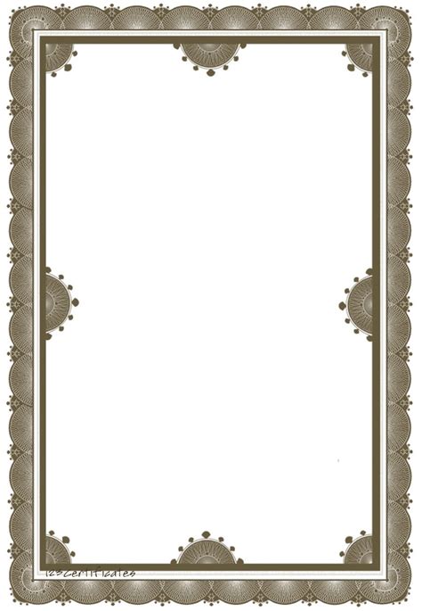 certificate borders templates  word clipart