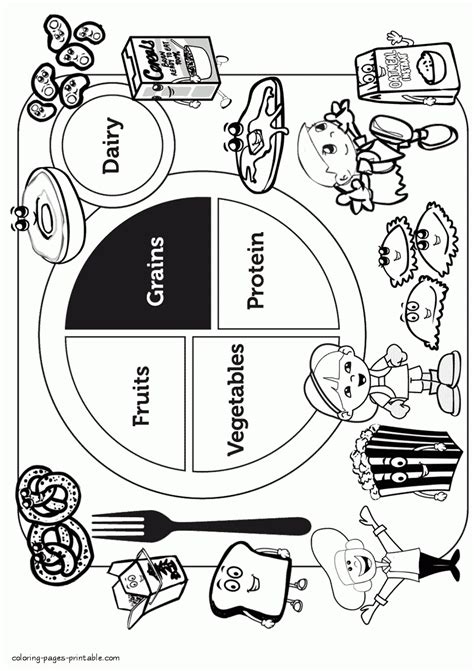 food coloring pages printable grains coloring pages printablecom