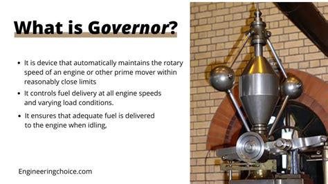 engine governor working  types