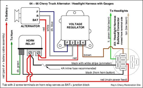 diagram    chevy voltage regulator wiring diagram mydiagramonline
