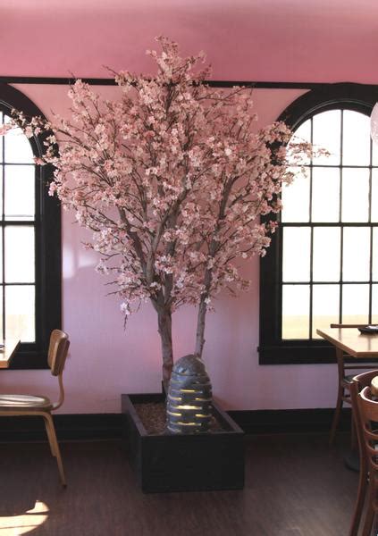 Silk Cherry Blossom Tree Make Be Leaves