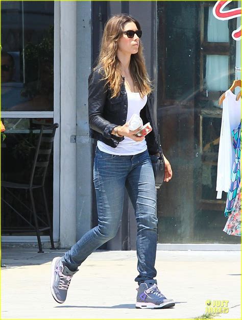 Jessica Biel Summer Leather Love Oh No They Didn T