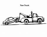 Coloring Tow Truck Pages Car Transporter Color Towing Colouring Tocolor Place Trucks Kids sketch template