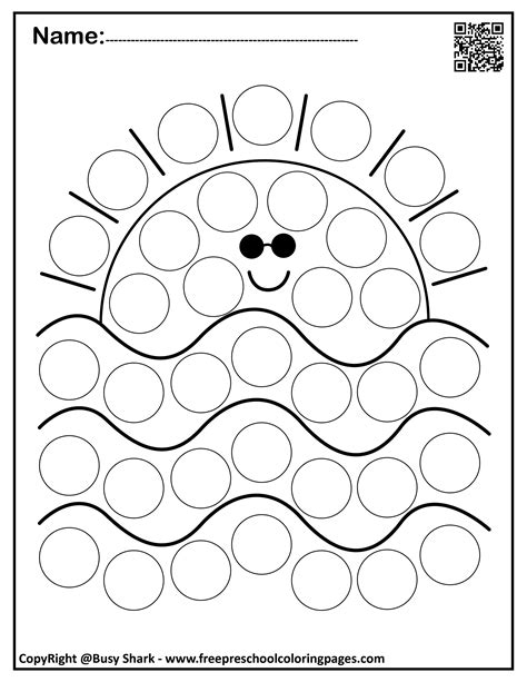 set  summer dot markers pages summer coloring pages abc coloring