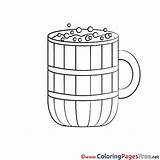 Coloring Pages Mug Beer Sheet Title sketch template