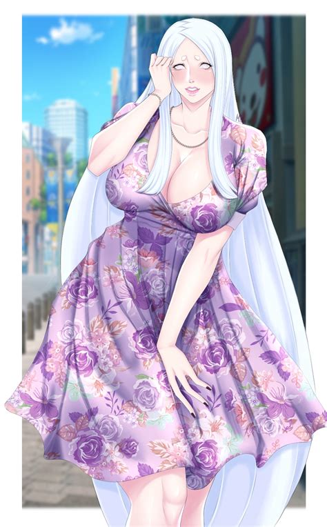 Ootsutsuki Kaguya Naruto Series Highres 1girl Blush Breasts