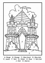 Coloring Magic Castle Color Print Kids Pages Children sketch template