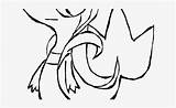 Pokemon Pages Sceptile Mega Coloring Snivy Pngkey sketch template