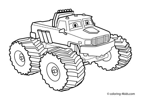coloriage monster truck lego  collections de pages