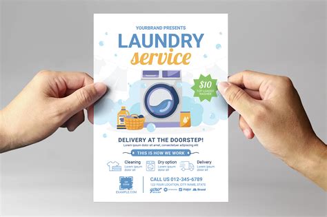 ironing service flyer template