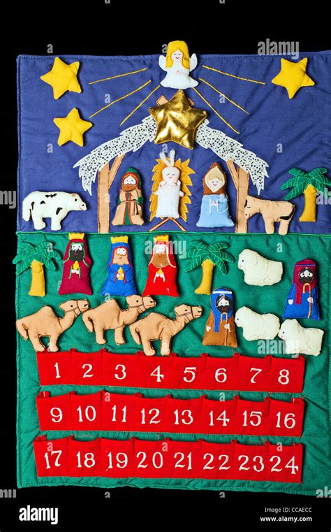 christian advent calendar stock photo alamy
