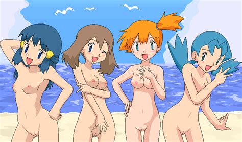 Dawn May Misty And Kris Pokemon And 1 More Drawn By Kuro Hopper