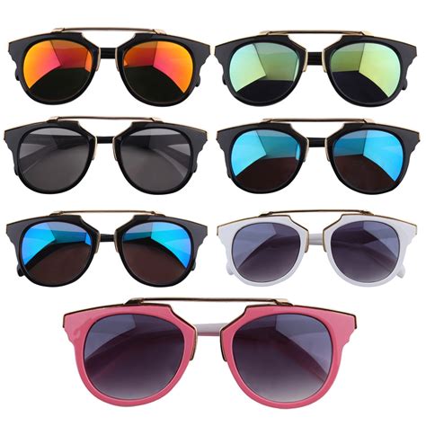 Cool Fashion Colorful Sunglasses Durable Frame Colorful Film Gray