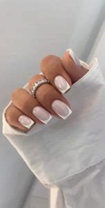 indulge   classic elegance  french nails classic white frenchies