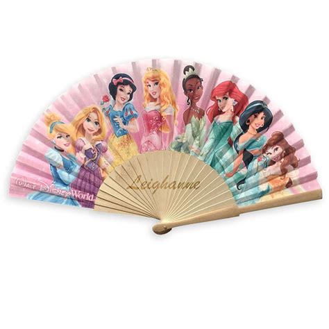 disney princess folding fan  arribas walt disney world resort personalized