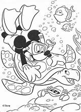 Mickey Mouse Coloring Diving Pages Hellokids Print Color Online Disney sketch template