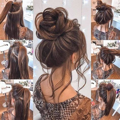 High Messy Bun For Elegant Girls Hair Trend 2020 Spring Hair Color