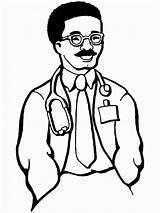 Doctor Coloring Pages Printable Labor Doctors Color Sheets Kids Hospital Jobs People Activities Colouring Bag Barber Drawing Print Family Shop sketch template