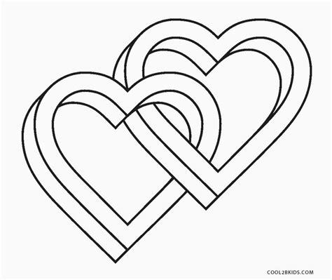 heart coloring pages  printable  kids coolbkids prepossessing