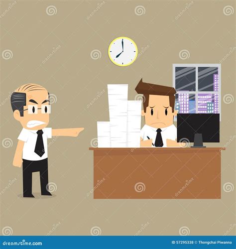 businessman  finish  work  time stock vector illustration