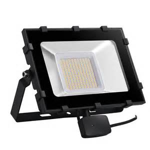 led microwave sensor flood light warm white outdoor security spot lamp ebay