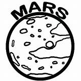 Mars Coloring Pages Planet Bruno Silhouette Color Printable Space Getcolorings Object Getdrawings sketch template